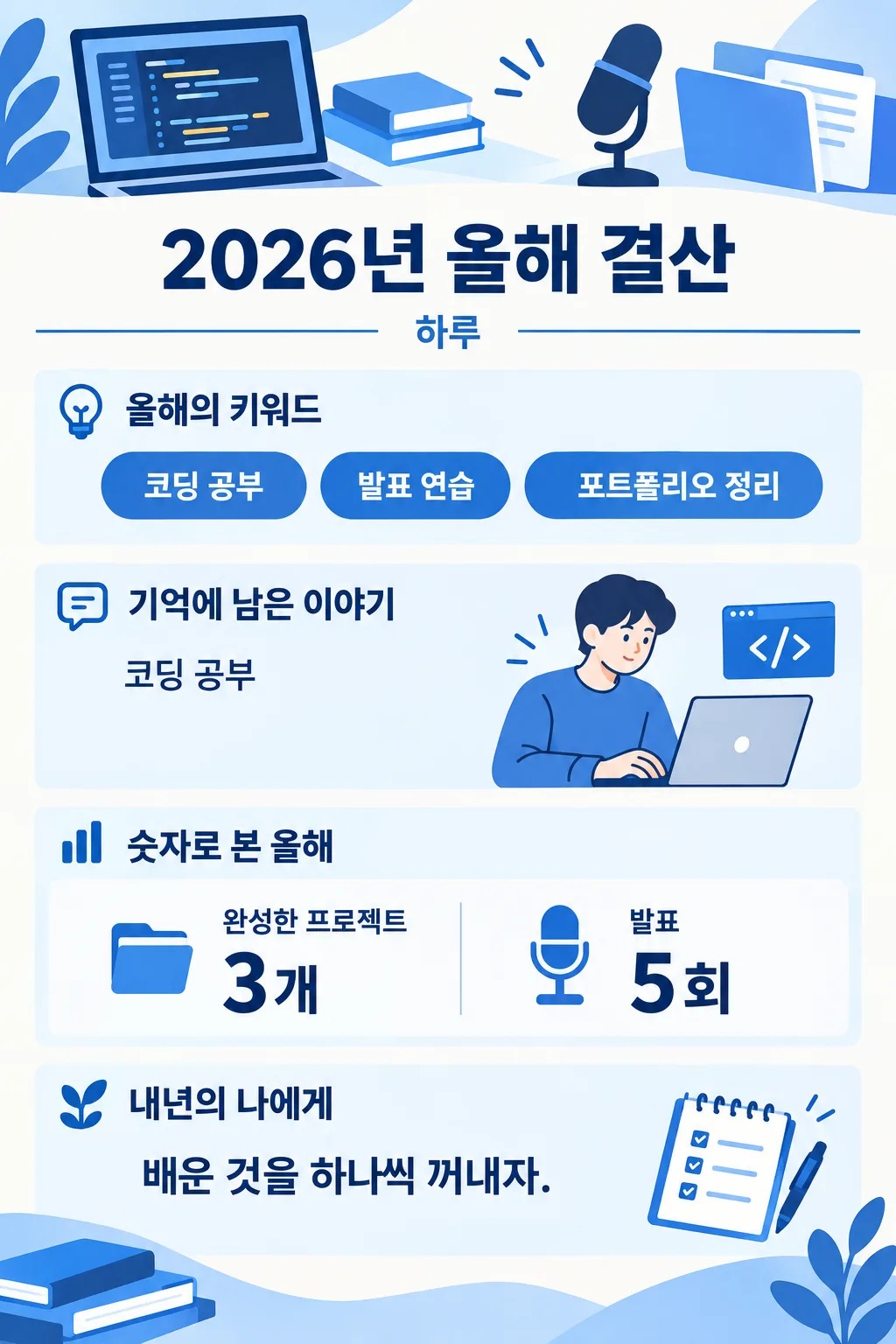 AI가 기억하는 나의 올해 결산 — 예시 2