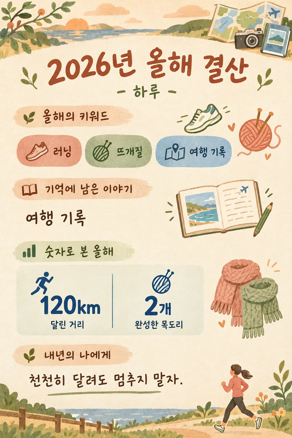 AI가 기억하는 나의 올해 결산 — 예시 1