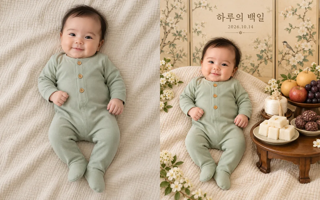 Baby Hundred-Day Keepsake — Example 1