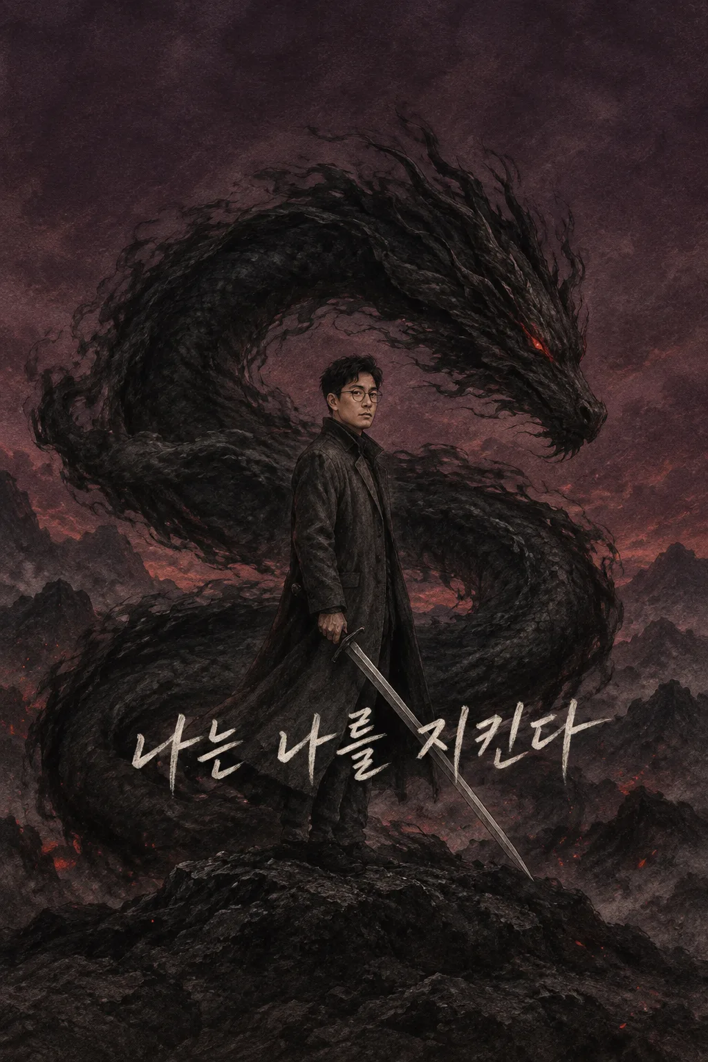 검은 용과 검 배경화면 샘플