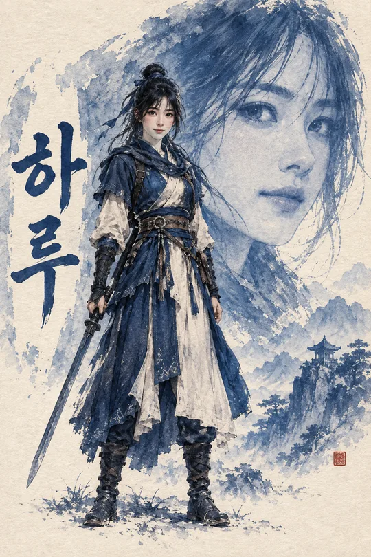私の青墨の戦士ポスター