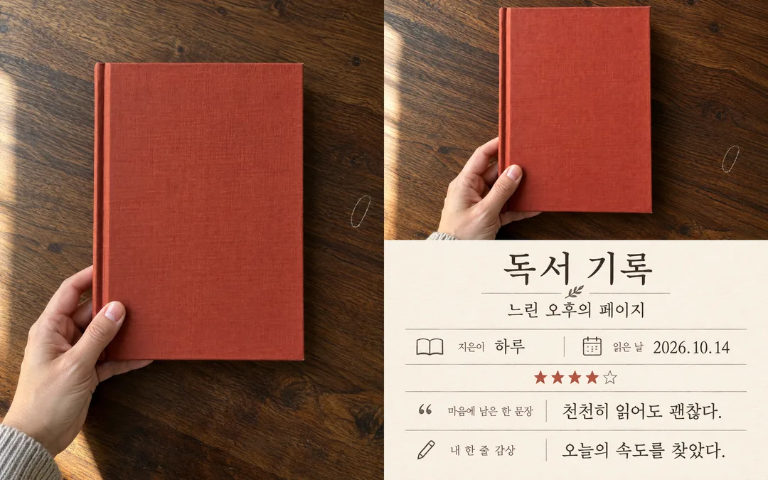 Book Reading Journal — Example 1