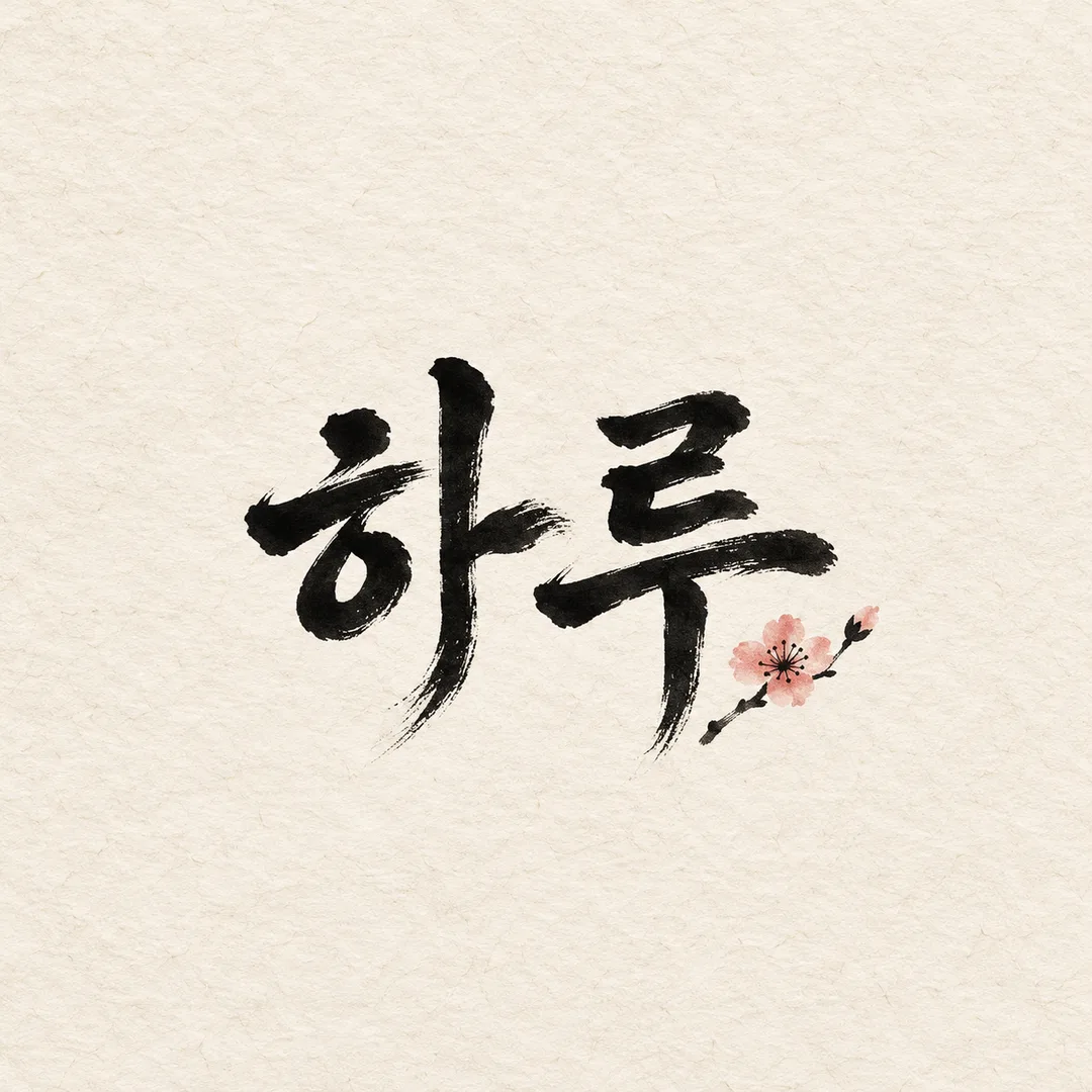 캘리그라피 한 줄 프사 — 예시 1