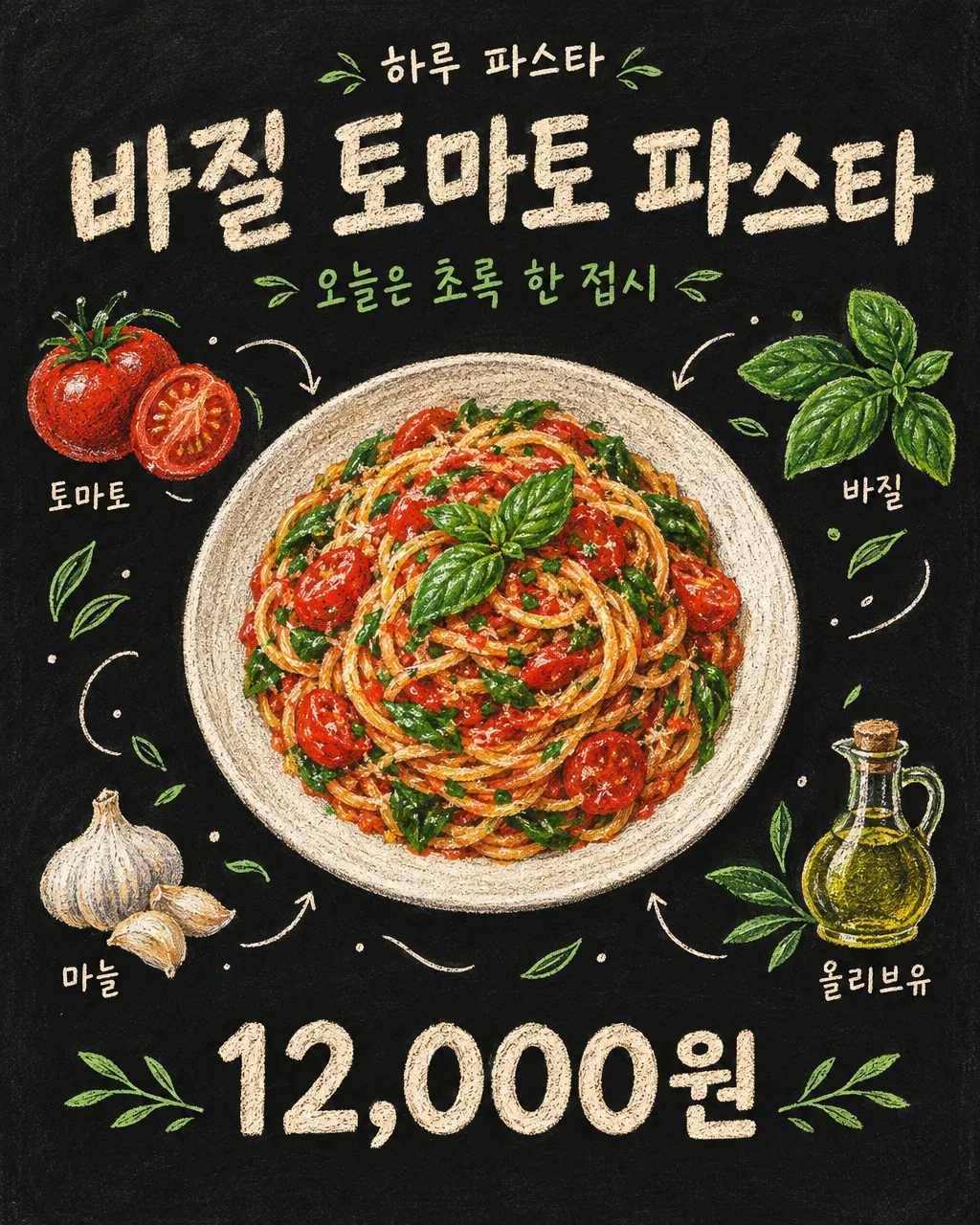 분필 한 접시 포스터 샘플