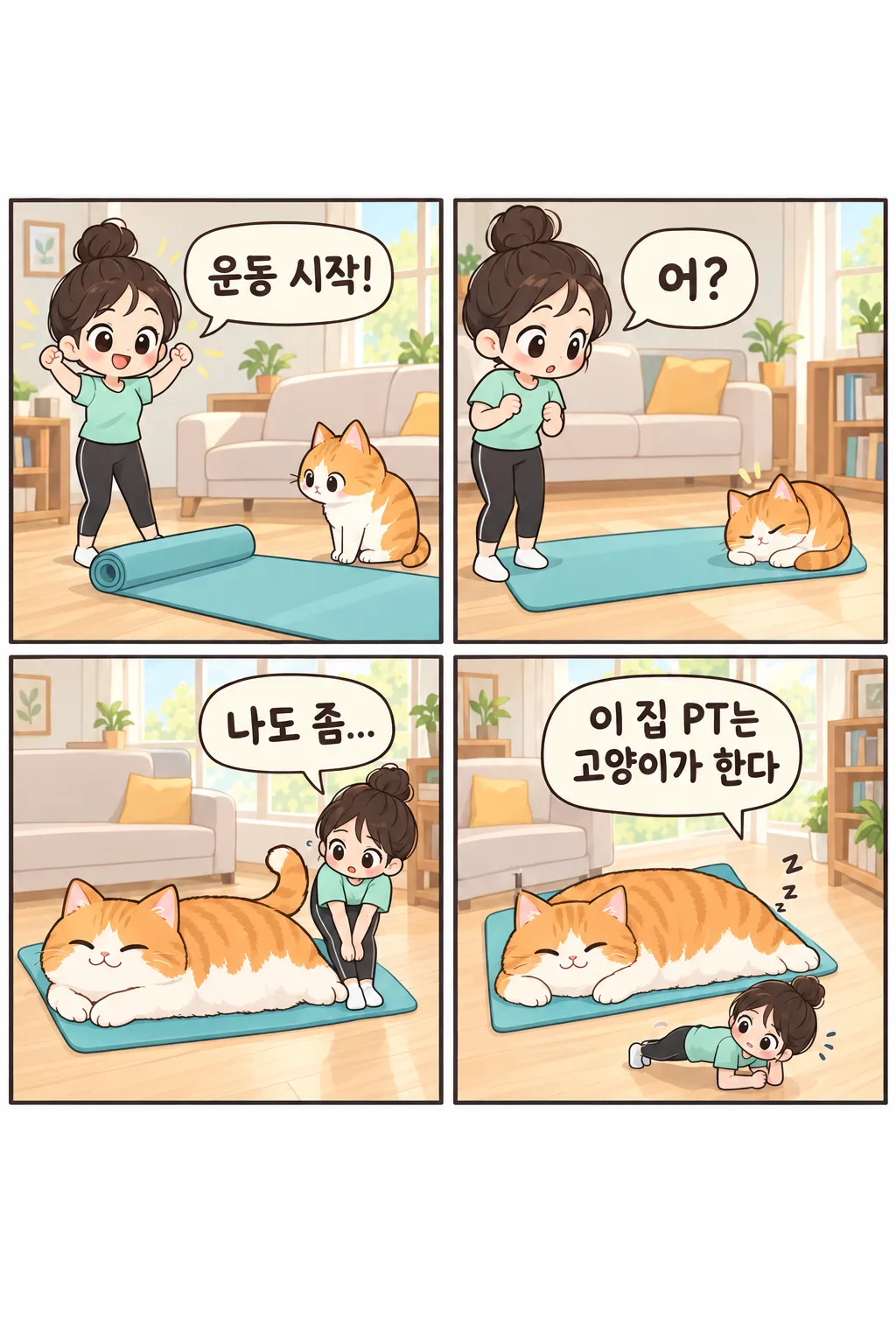 귀여운 SD 개그 인스타툰 샘플