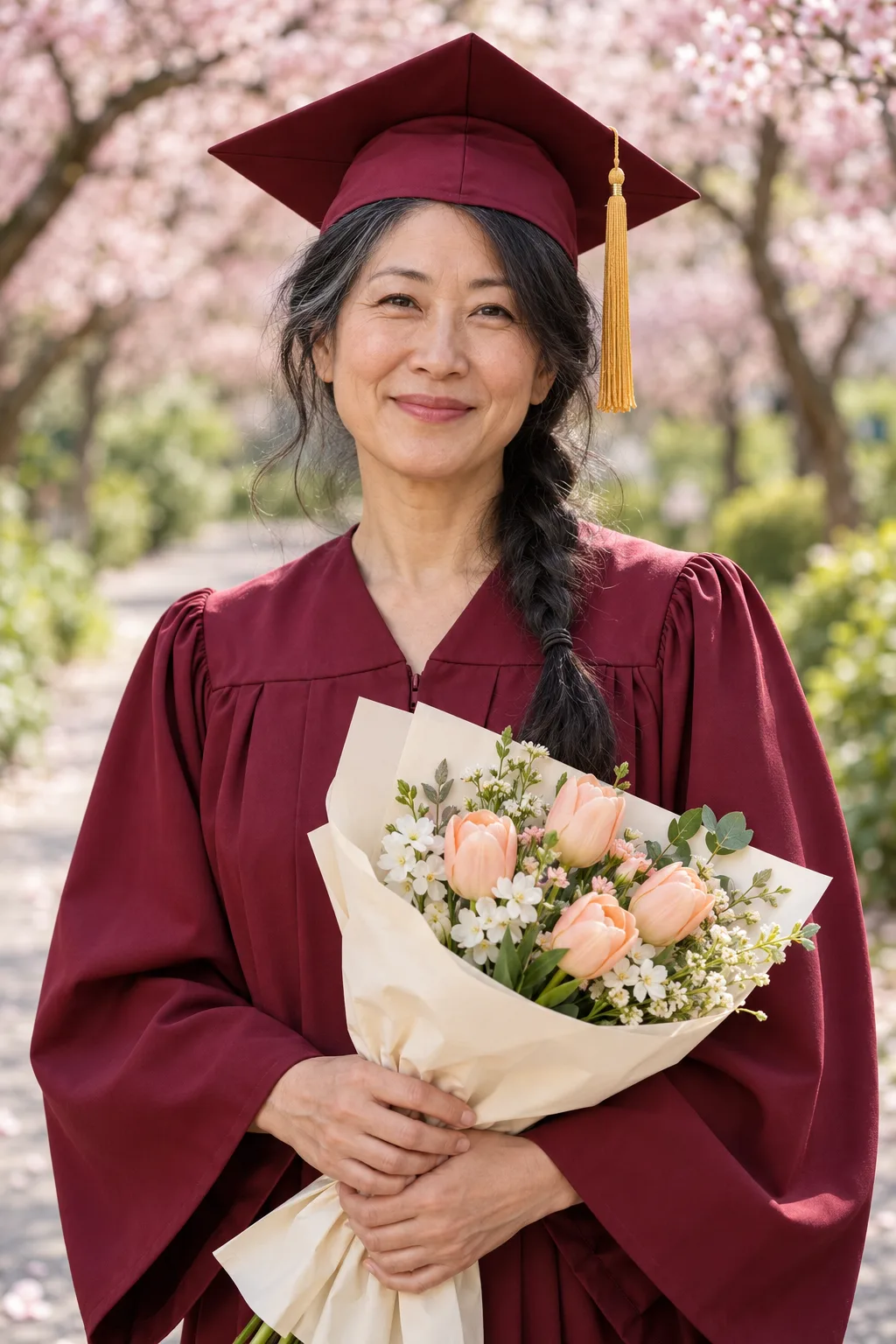 내 사진으로 졸업 학사모 프로필 — 예시 2