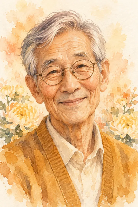조부모 수채 초상