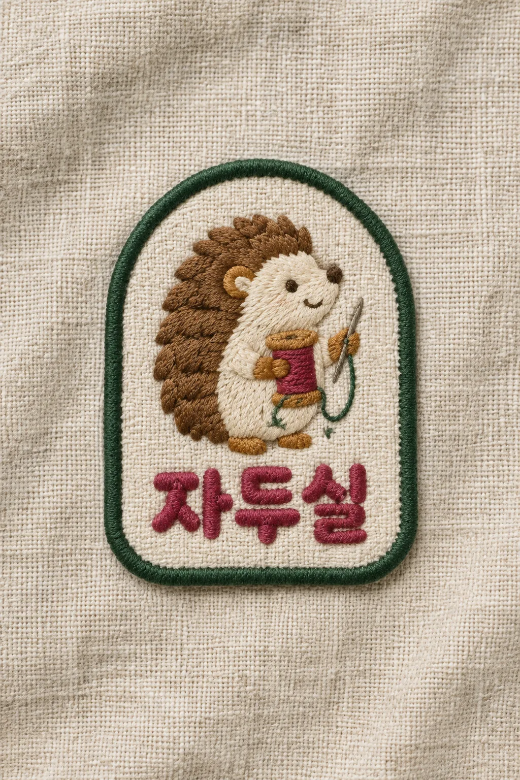 자수 로고 샘플