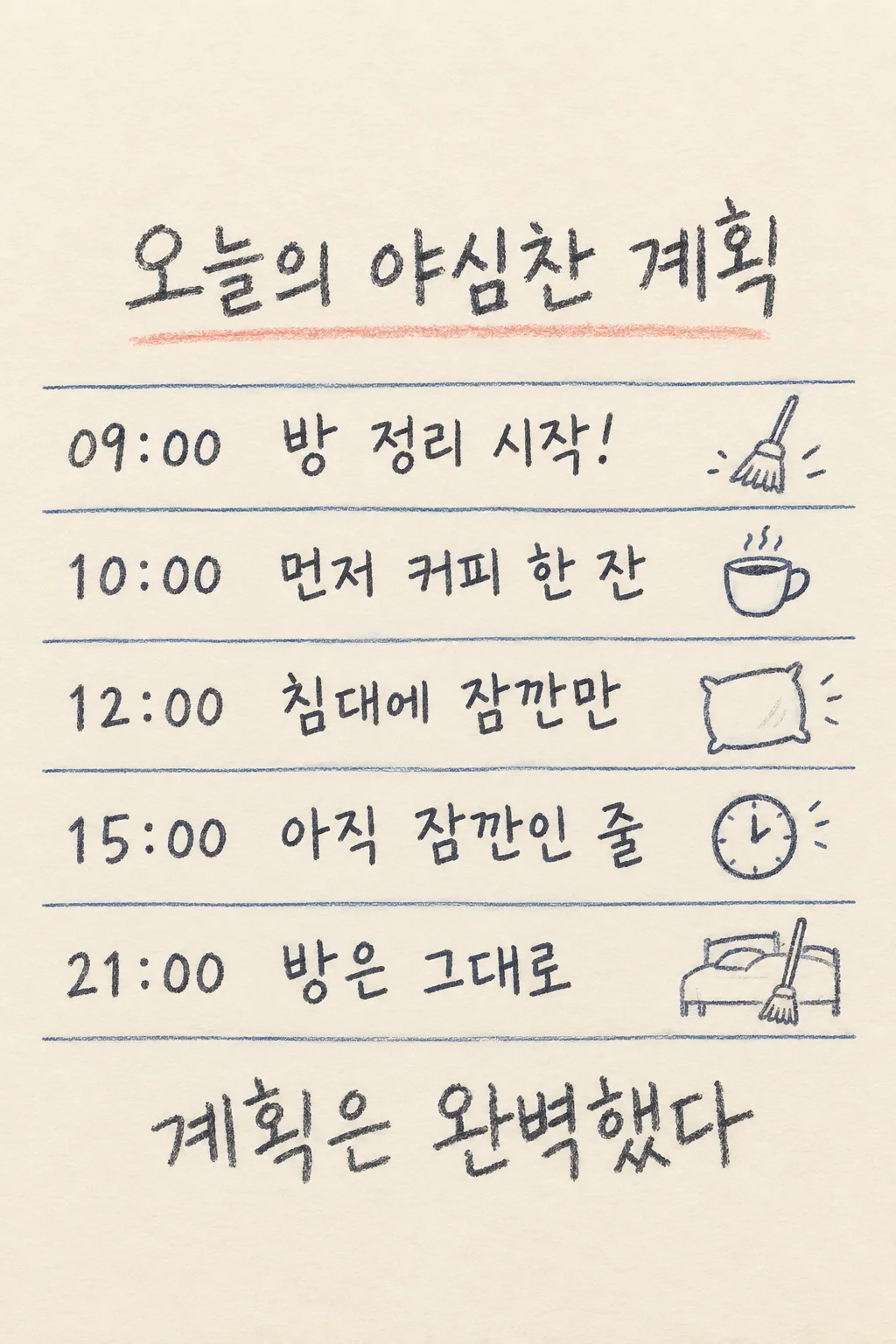 Ambitious Day Plan Meme sample