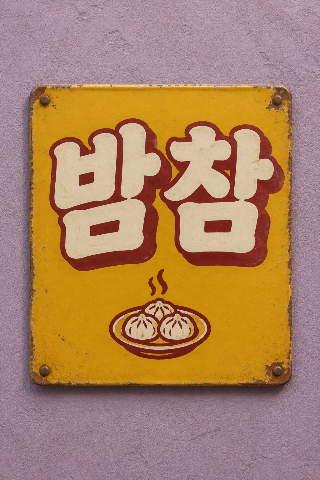 한글 뉴트로 간판 로고 샘플