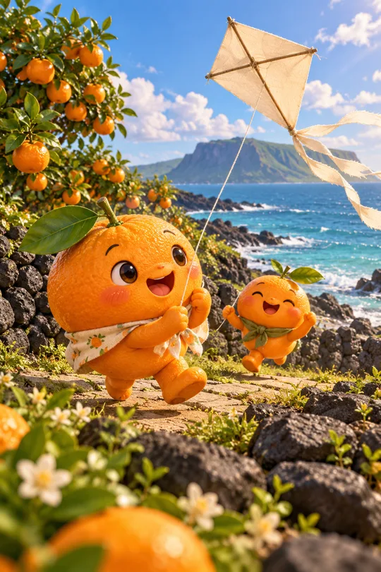 Local specialty 3D mascot scene