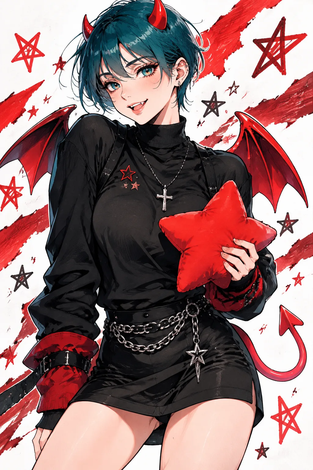 마커 데빌 소녀 샘플