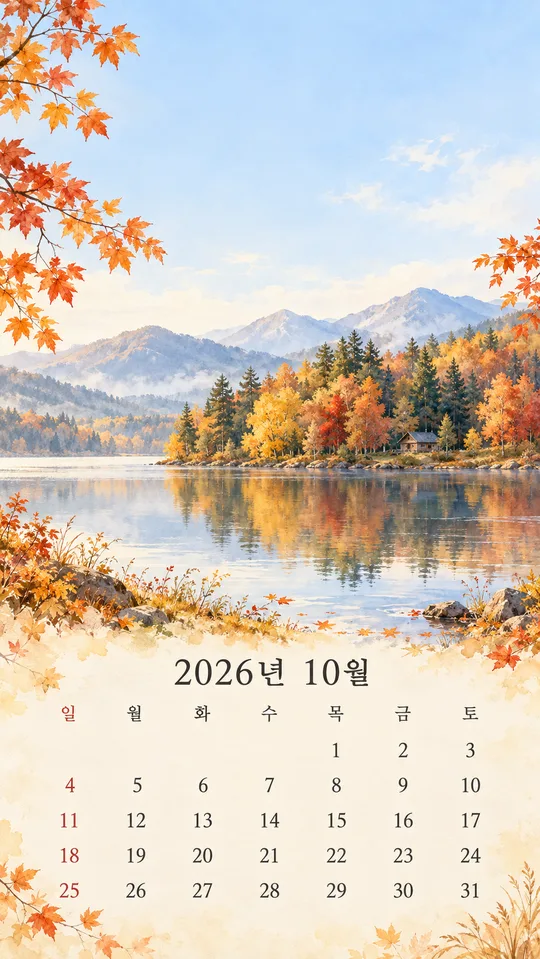 Monthly Calendar Phone Wallpaper