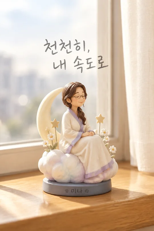 窓辺の雲フィギュアになる私