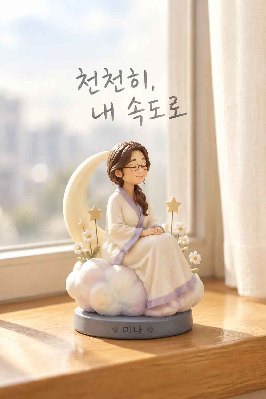 내 사진 구름 위 피규어 샘플