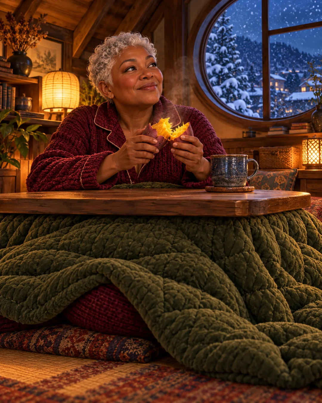 My photo in a cozy winter kotatsu — Example 3
