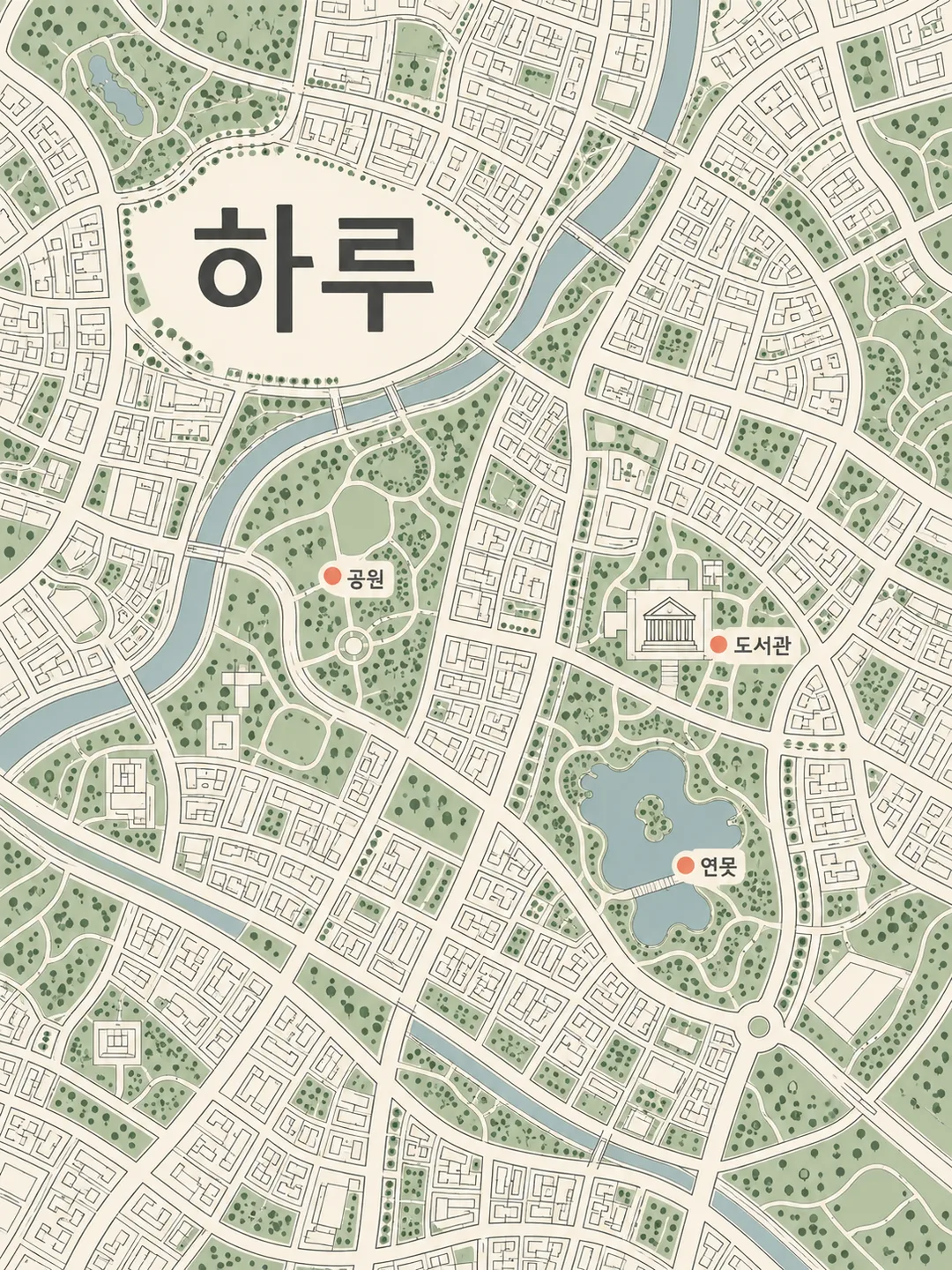 Neighborhood Map Poster — Example 2