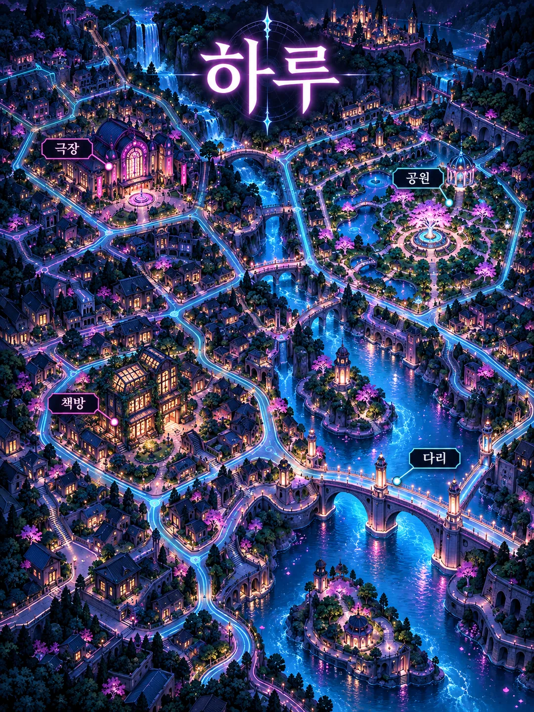 Neighborhood Map Poster — Example 1