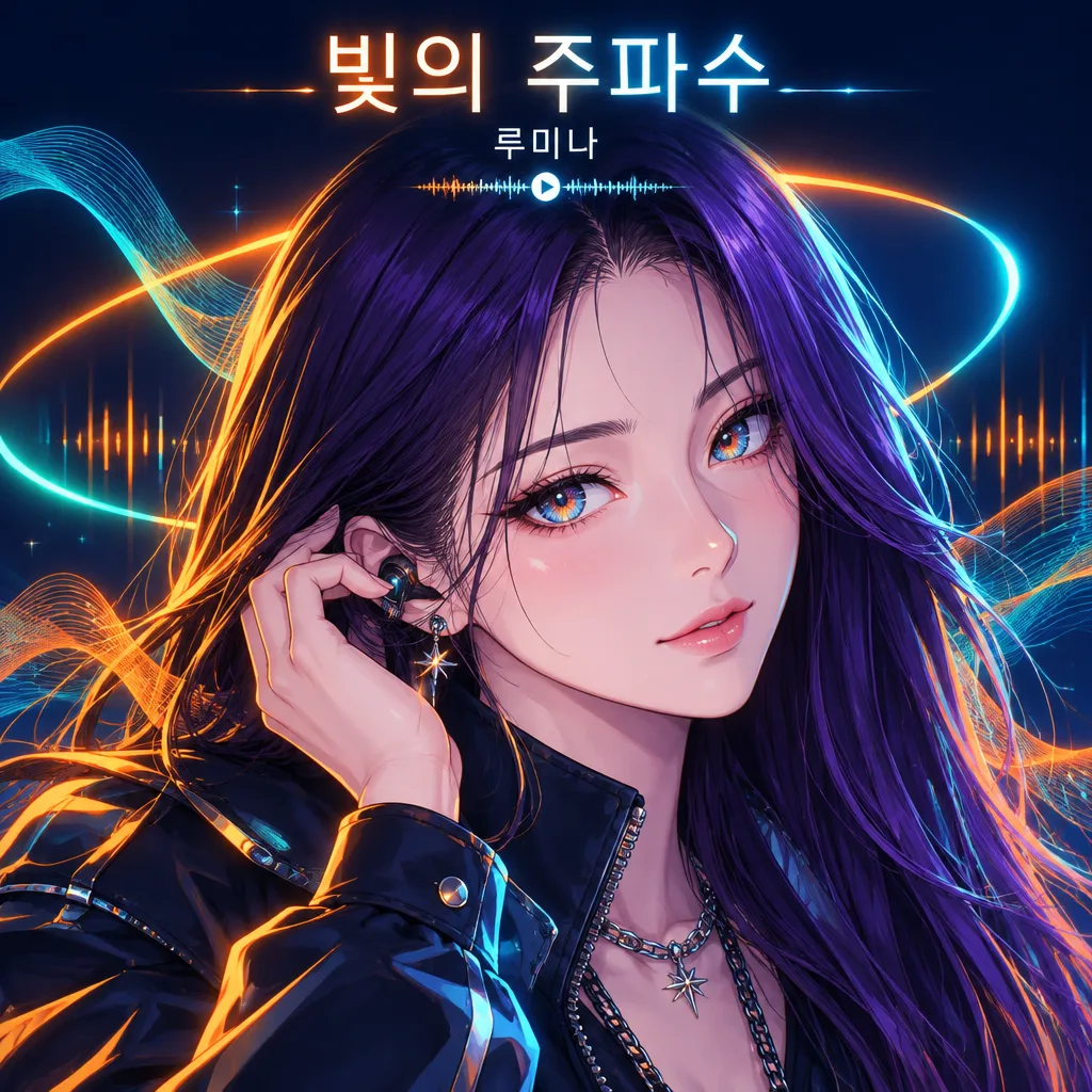 네온 앨범 커버 샘플