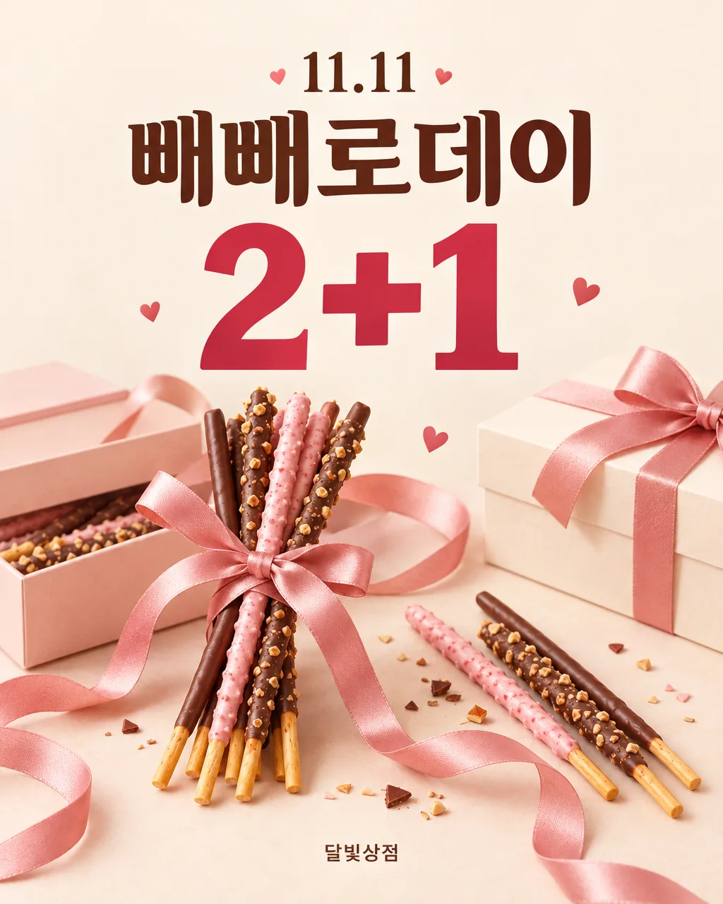 빼빼로데이 행사 포스터 샘플