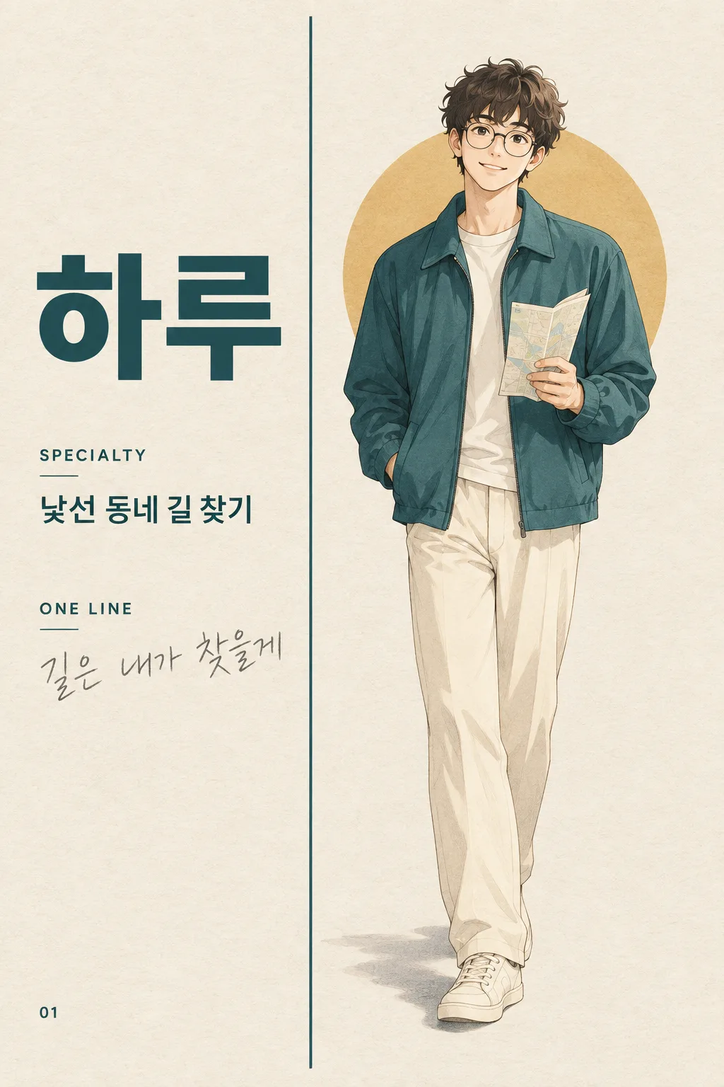 내 캐릭터 프로필 포스터 샘플