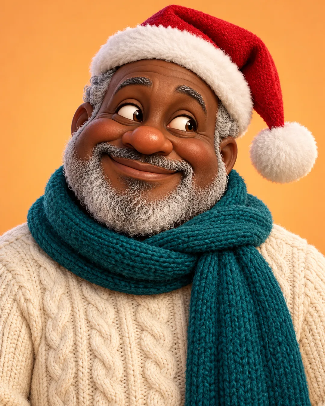 写真を3Dクリスマスキャラクターに — 作例 3