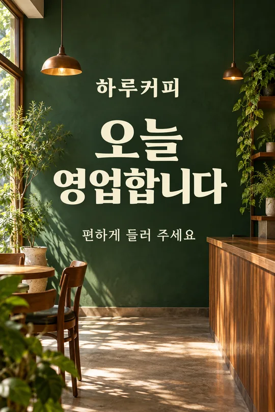 가게 스토리 오늘 소식
