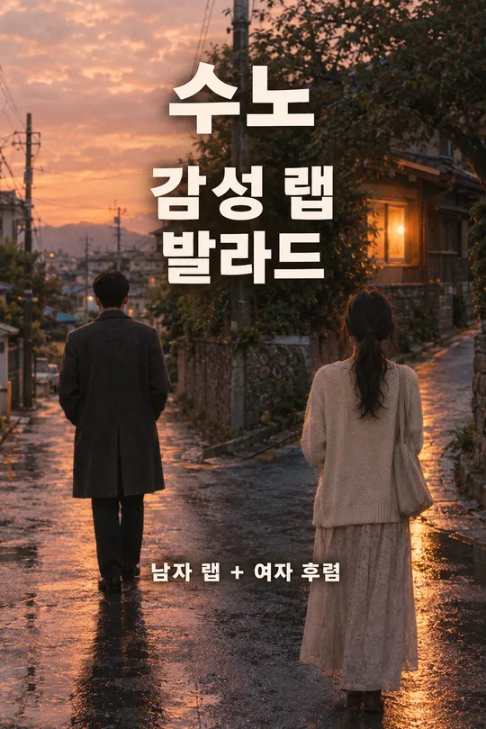 수노 감성 랩 발라드 — 남자 랩 + 여자 보컬 후렴