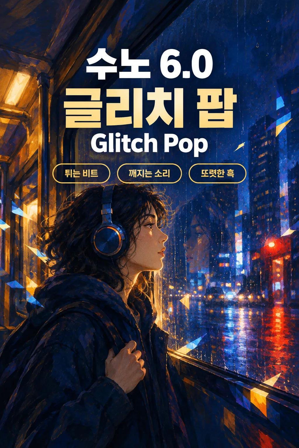 수노(Suno) 6.0 글리치 팝 샘플