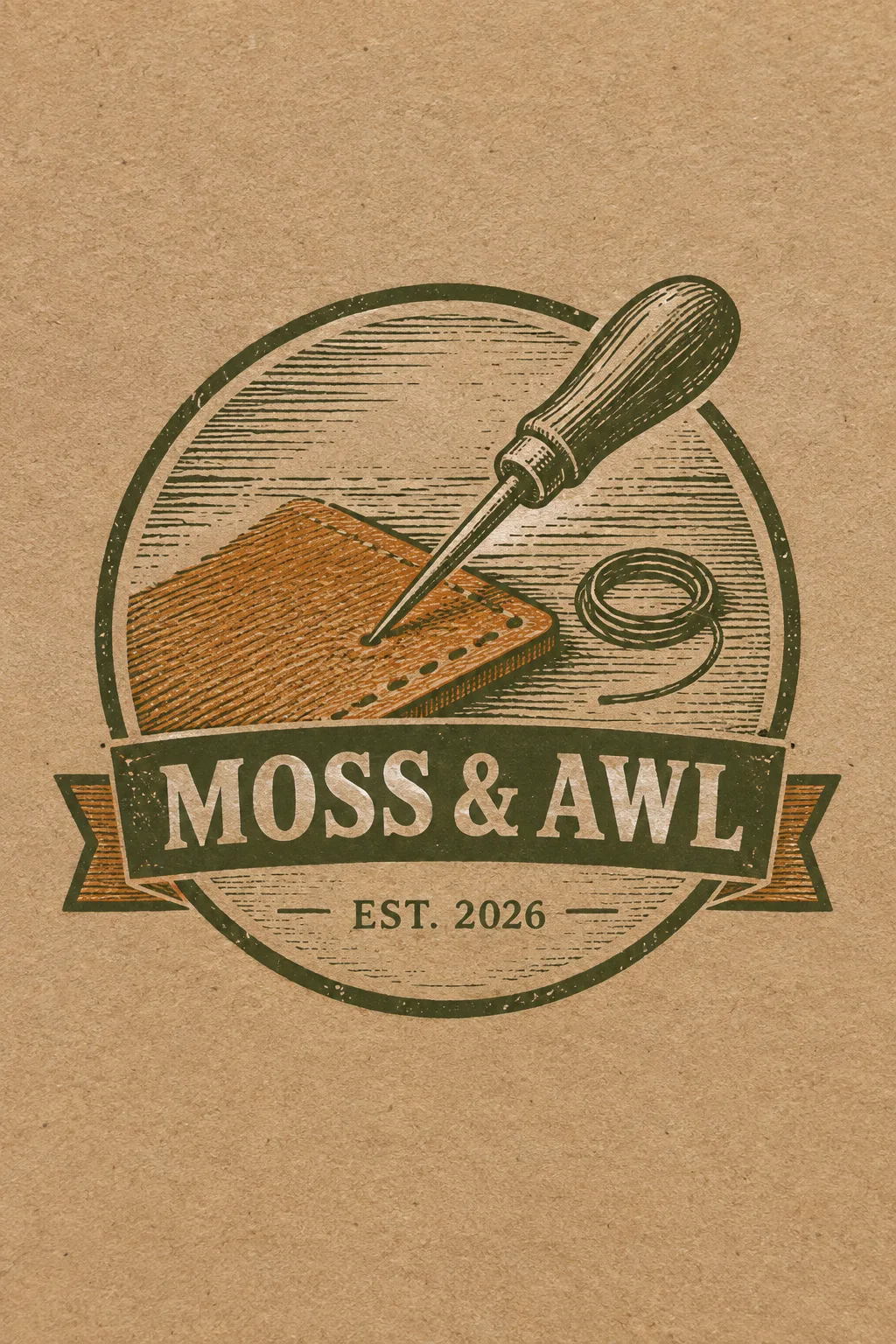 Vintage badge logo sample